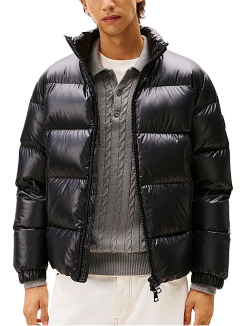 Piumino lucido nero Tommy Hilfiger | MW0MW40617BDS